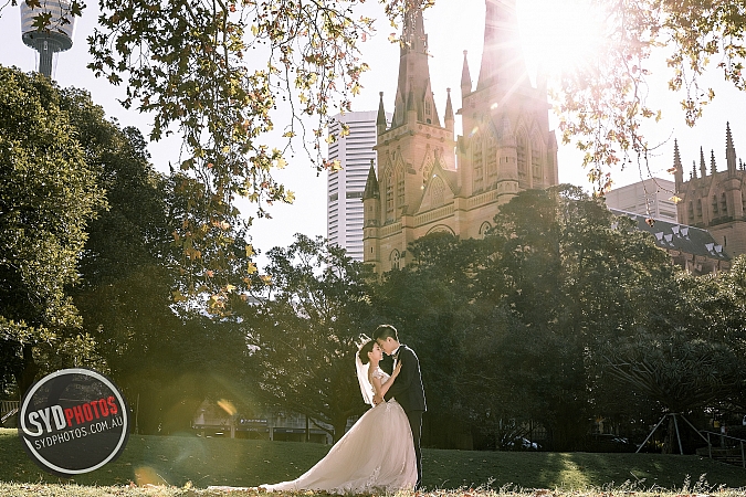 St Mary's Cathedral Pre Wedding Photoshoot Sydney